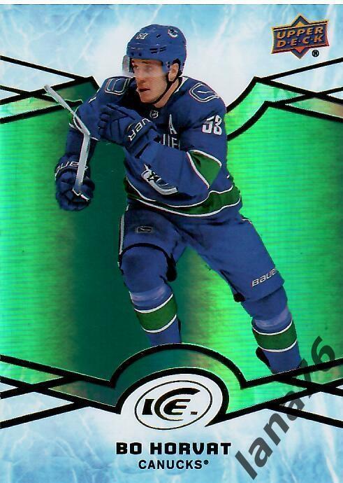 Карточка 2018-19 Upper Deck Ice green #39 Бо Хорват Ванкувер