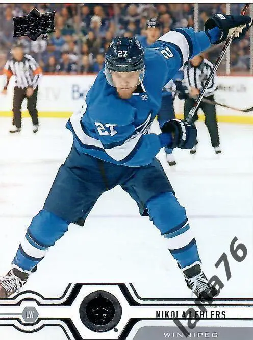 2019-20 Upper Deck Series 1 №105 Nikolaj Ehlers - Winnipeg Jets