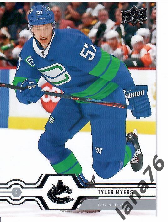 2019-20 Upper Deck Series two №417 Tyler Myers - Vancouver Canucks