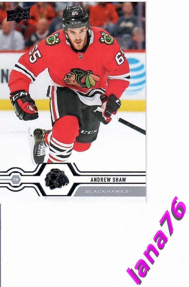 2019-20 Upper Deck Series two №365 Andrew Shaw - Chicago Blackhawks