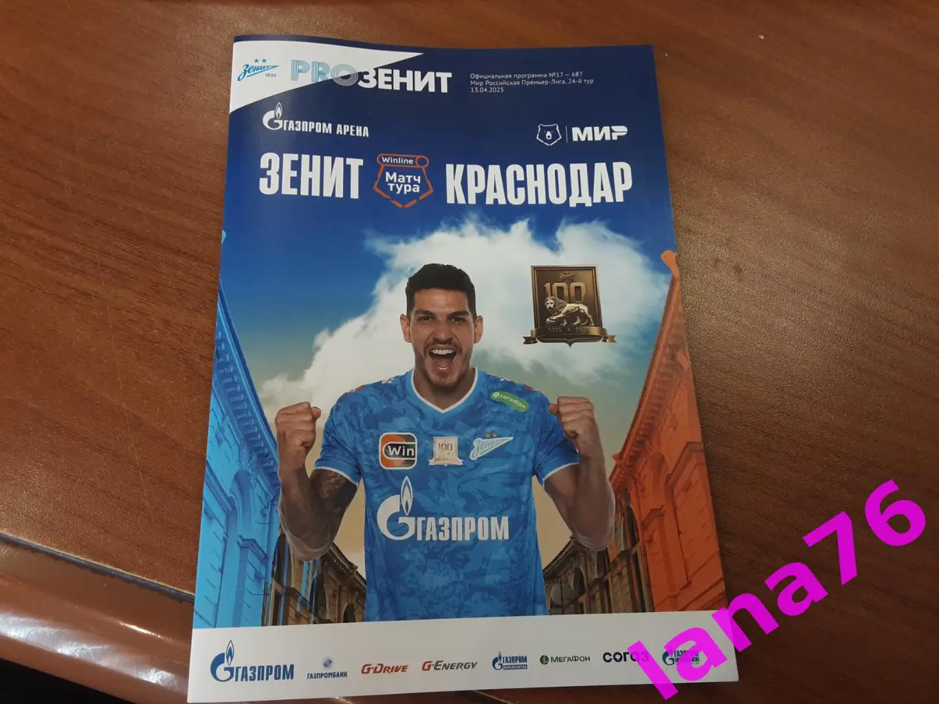 Зенит Санкт-Петербург - Краснодар 13.04.2025