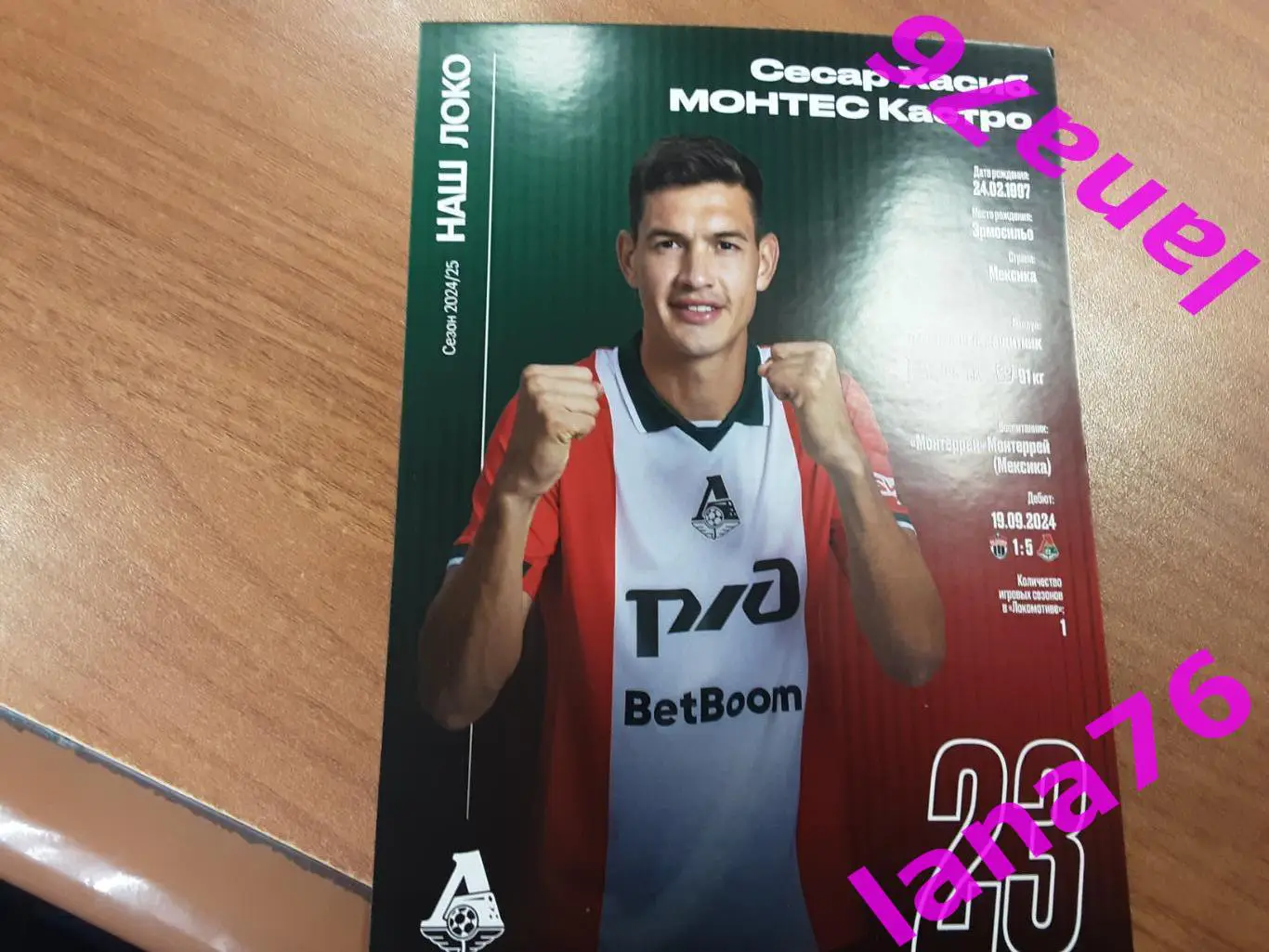 Локомотив Москва-Зенит Санкт-Петербург 5.04.2025 программа+журнал+карточка 2