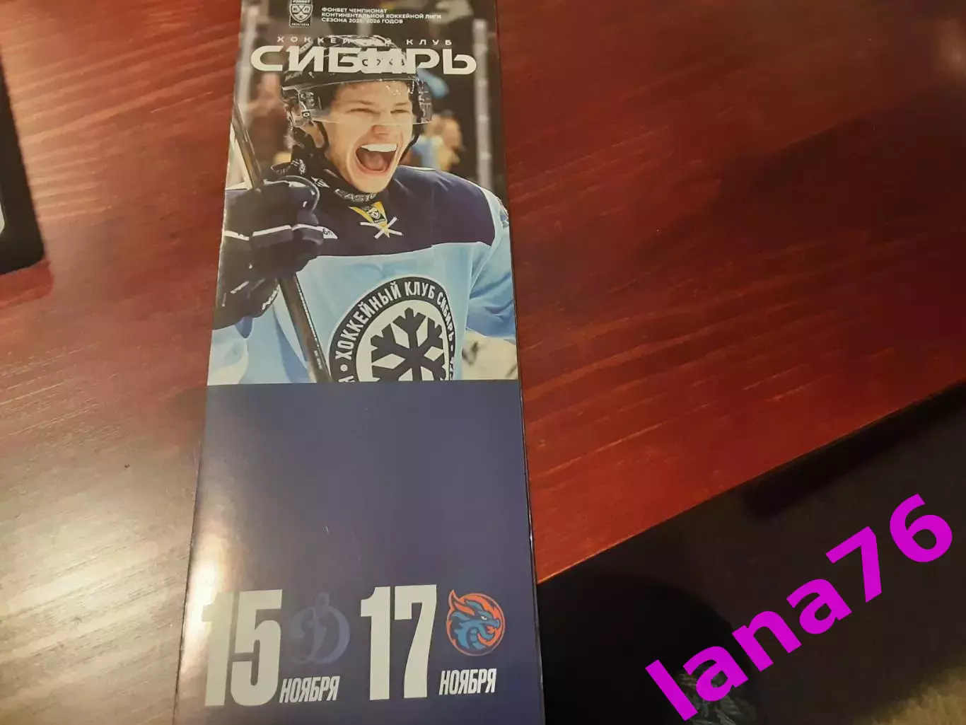 Сибирь Новосибирск - Динамо Москва/Шанхай 15/17.11.2025 официальная