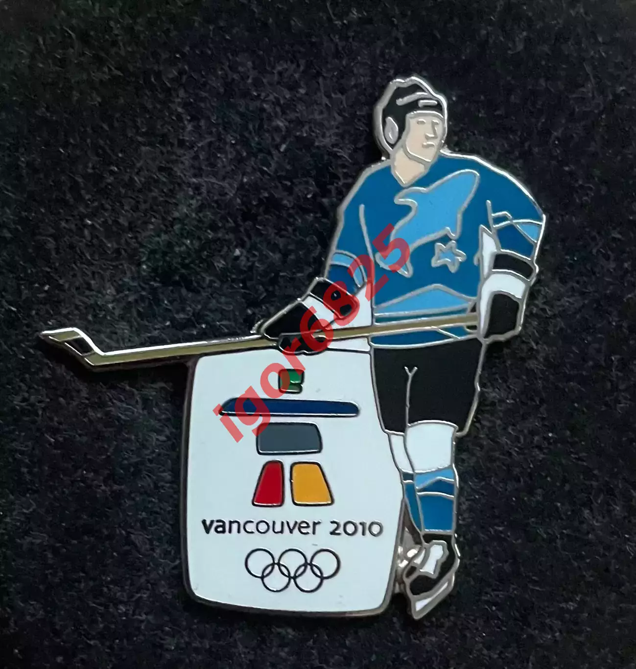 Хоккей Знак Значок Олимпиада Ванкувер 2010 Правый защитник VANCOUVER CANADA 2