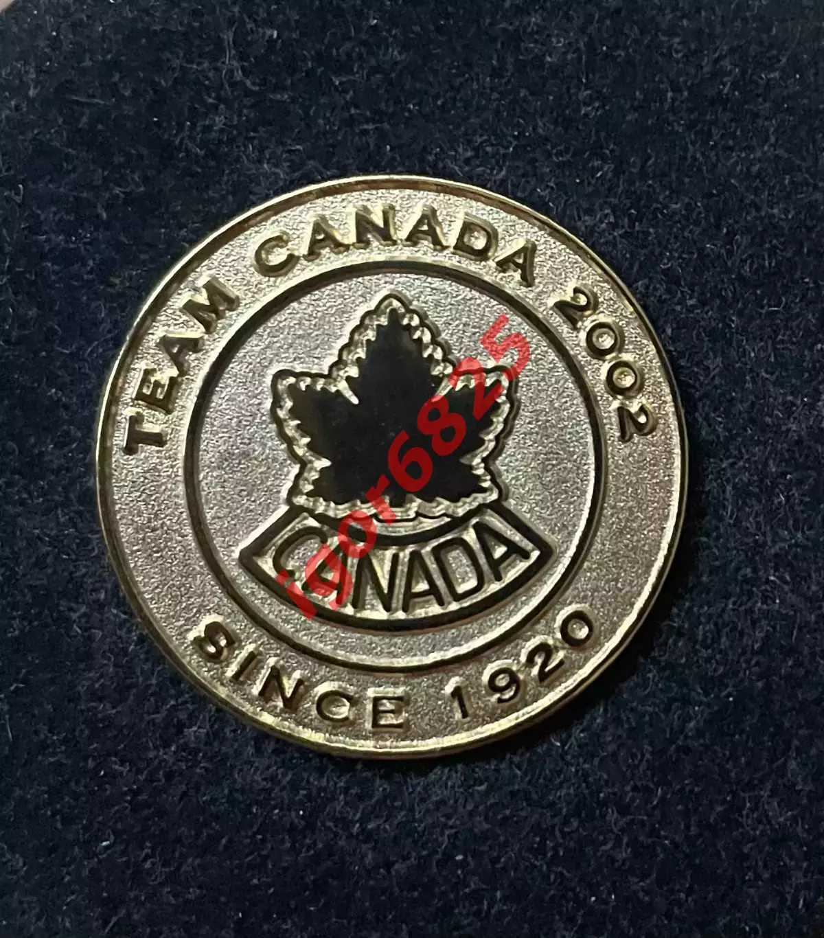 Хоккей Знак Значок Олимпийская сборная Канада 2002. Золотая медаль Canada Team 2