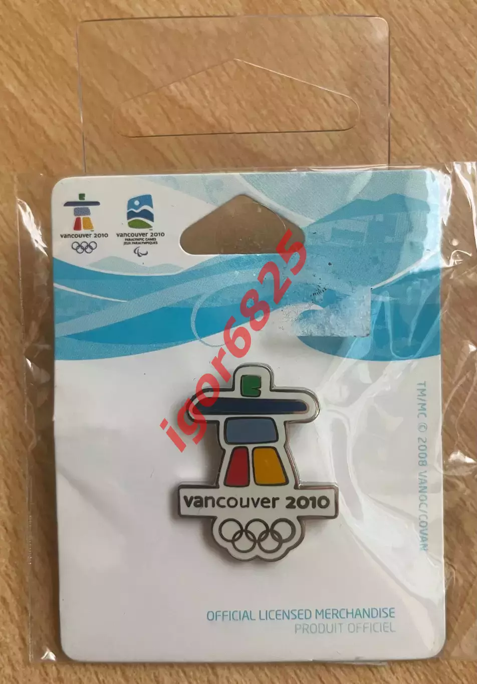 Знак Значок Зимние Олимпийские Игры Ванкувер 2010 Логотип Инукшук VANCOUVER