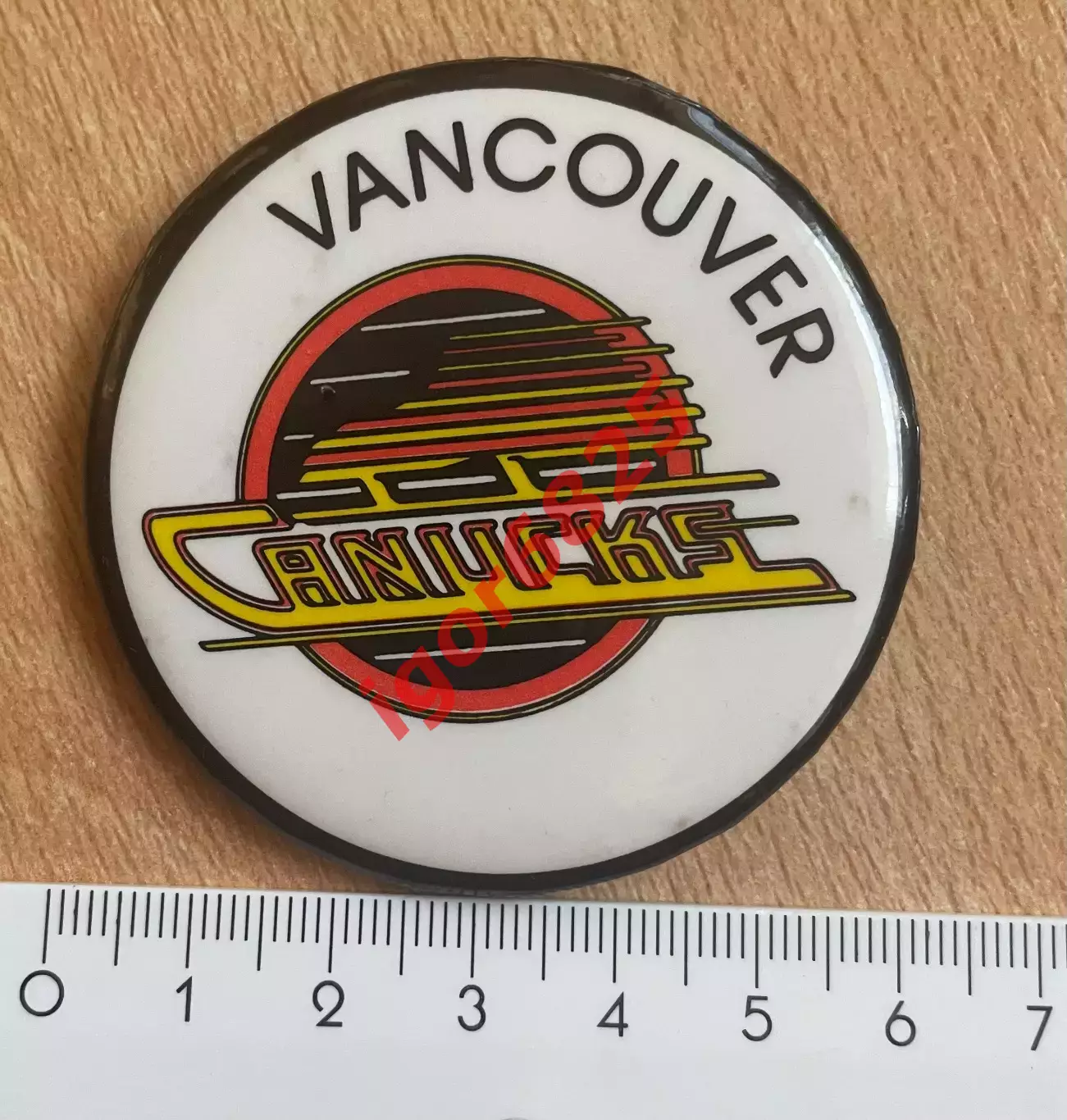Хоккей. Значок Знак Ванкувер Кэнакс НХЛ Vancouver Canucks NHL размер 6 см. 1