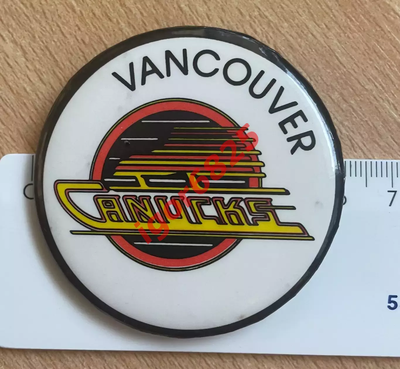 Хоккей. Значок Знак Ванкувер Кэнакс НХЛ Vancouver Canucks NHL размер 6 см. 2