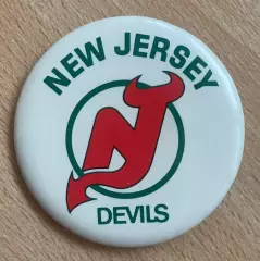 Хоккей. Значок Знак Нью-Джерси Девилз НХЛ New Jersey Devils NHL размер 6 см.