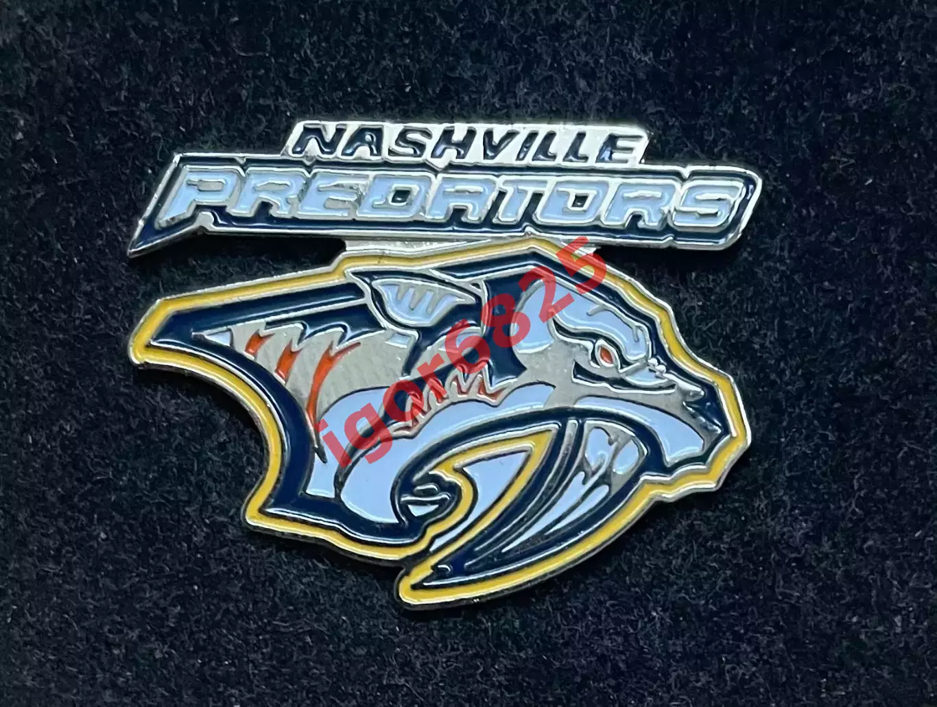 Хоккей Знак Значок Нэшвилл Предаторс НХЛ Nashville Predators NHL размер 3х2,2 см