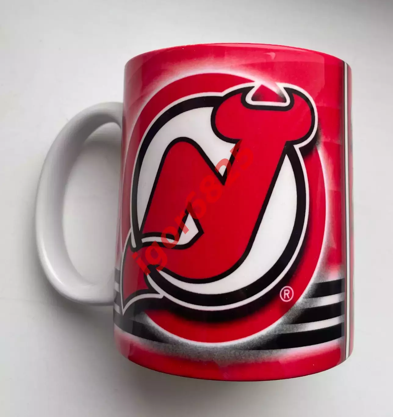 Хоккей. Кружка хоккейный клуб Нью-Джерси Девилз НХЛ New Jersey Devils NHL 3