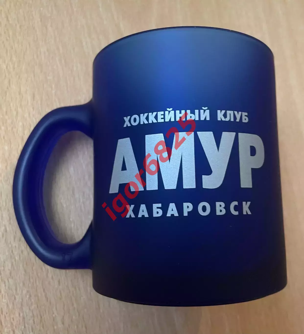 Хоккей. Сувенирная Кружка хоккейной клуб «Амур» Хабаровск, размер 9,5 на 7,9 см