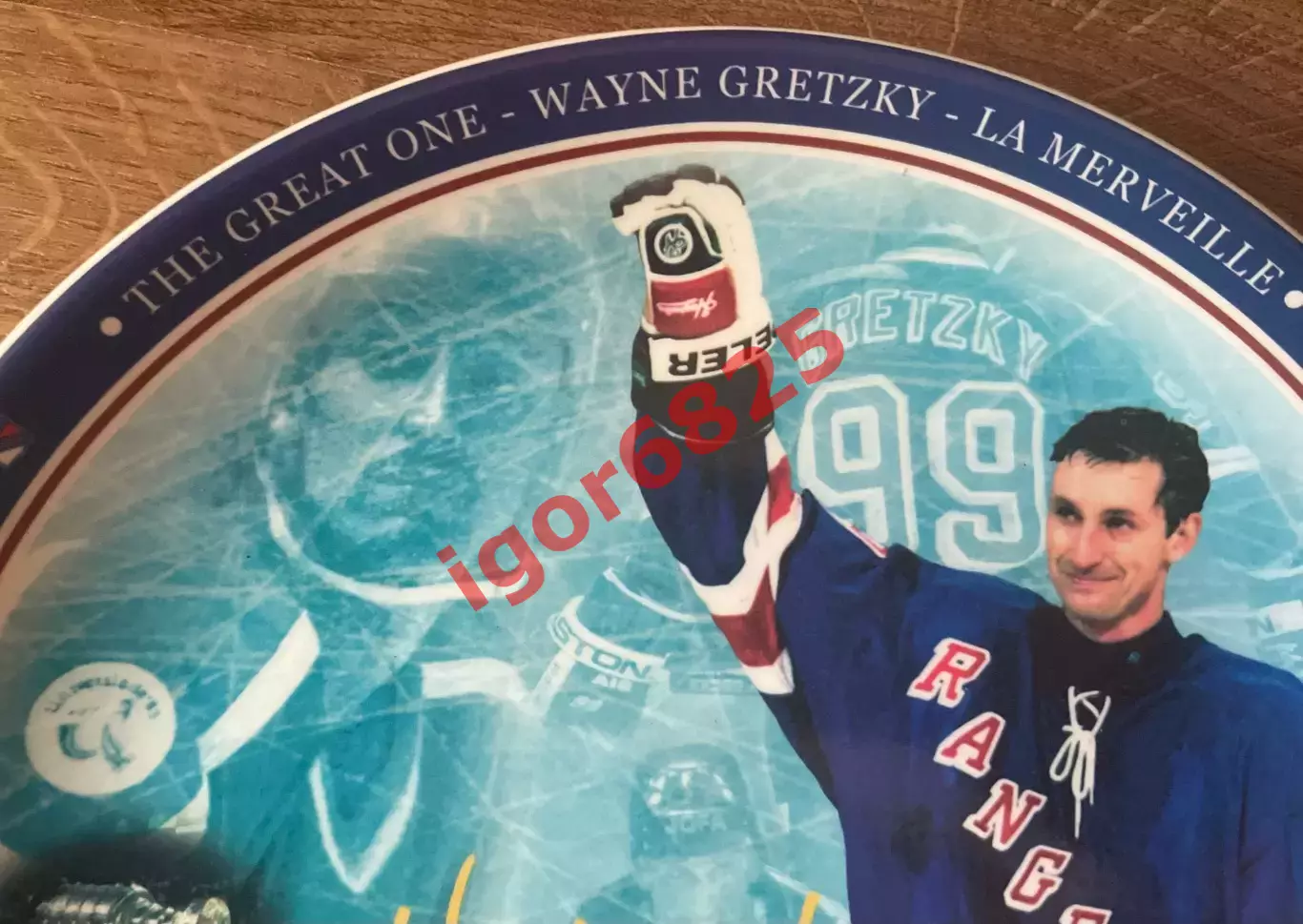 Хоккей. Винтажная тарелка Уэйн Гретцки НХЛ Wayne Gretzky Final Game 18.04.1999 4