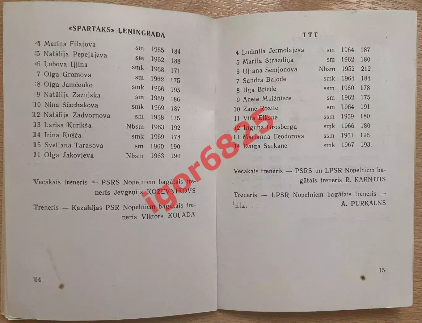 Баскетбол. Чемпионат СССР. Рига 15-24.10.1986 г. Женщины, Мужчины ЦСКА Спартак 3
