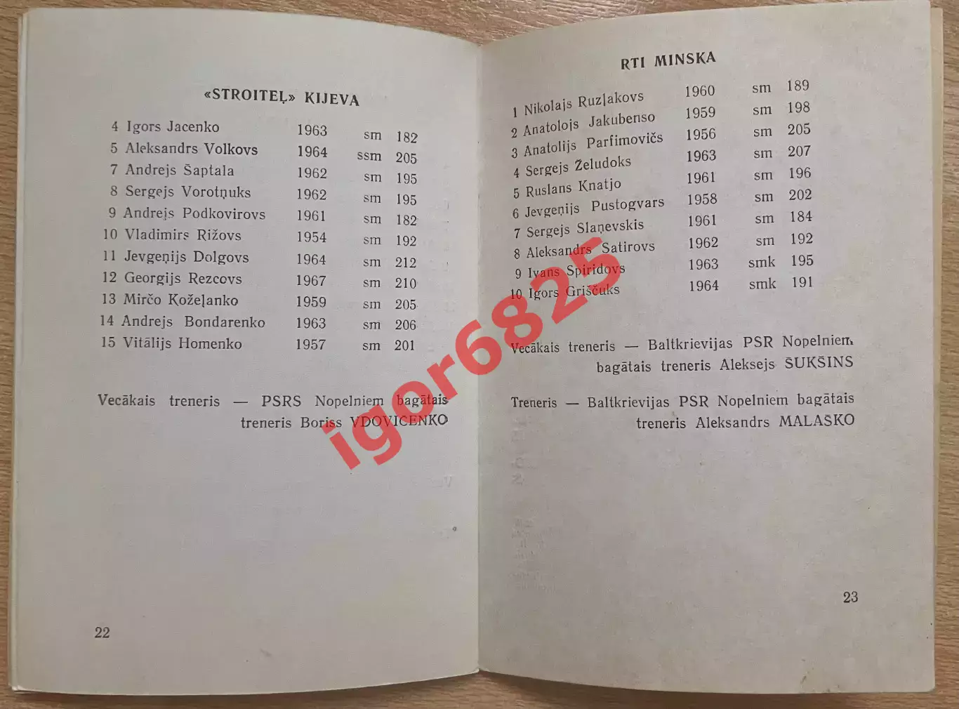 Баскетбол. Чемпионат СССР. Рига 15-24.10.1986 г. Женщины, Мужчины ЦСКА Спартак 5