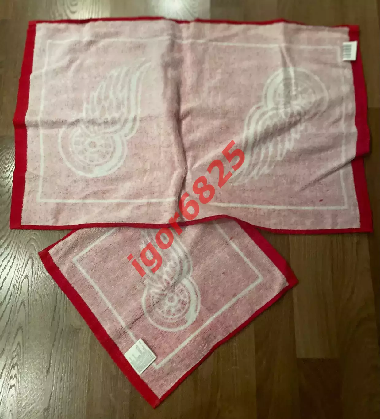 Хоккей. Набор два полотенца Детройт Ред Уингз НХЛ Detroit Red Wings NHL 2