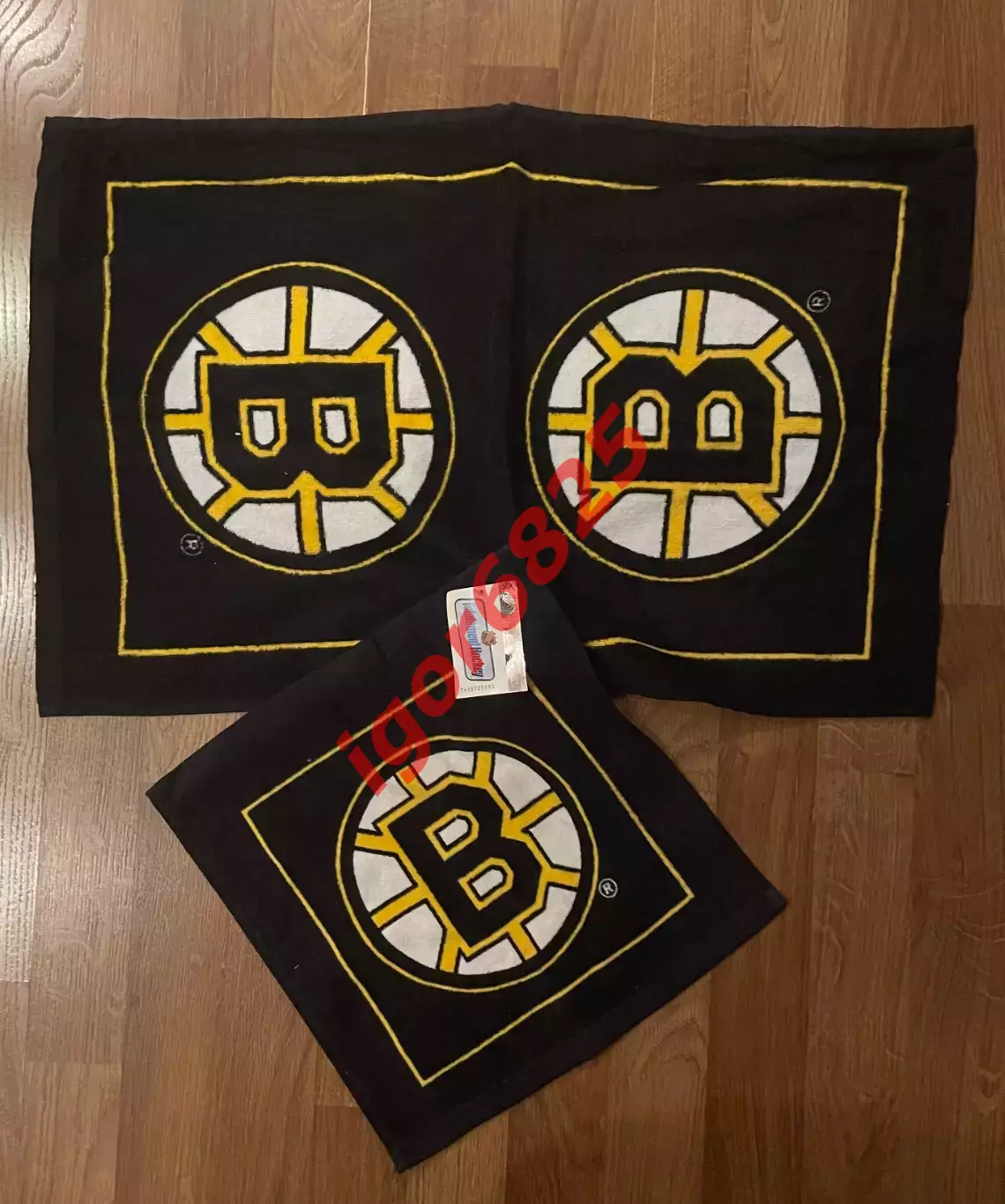 Хоккей. Набор два полотенца Бостон Брюинз НХЛ Boston Bruins NHL.