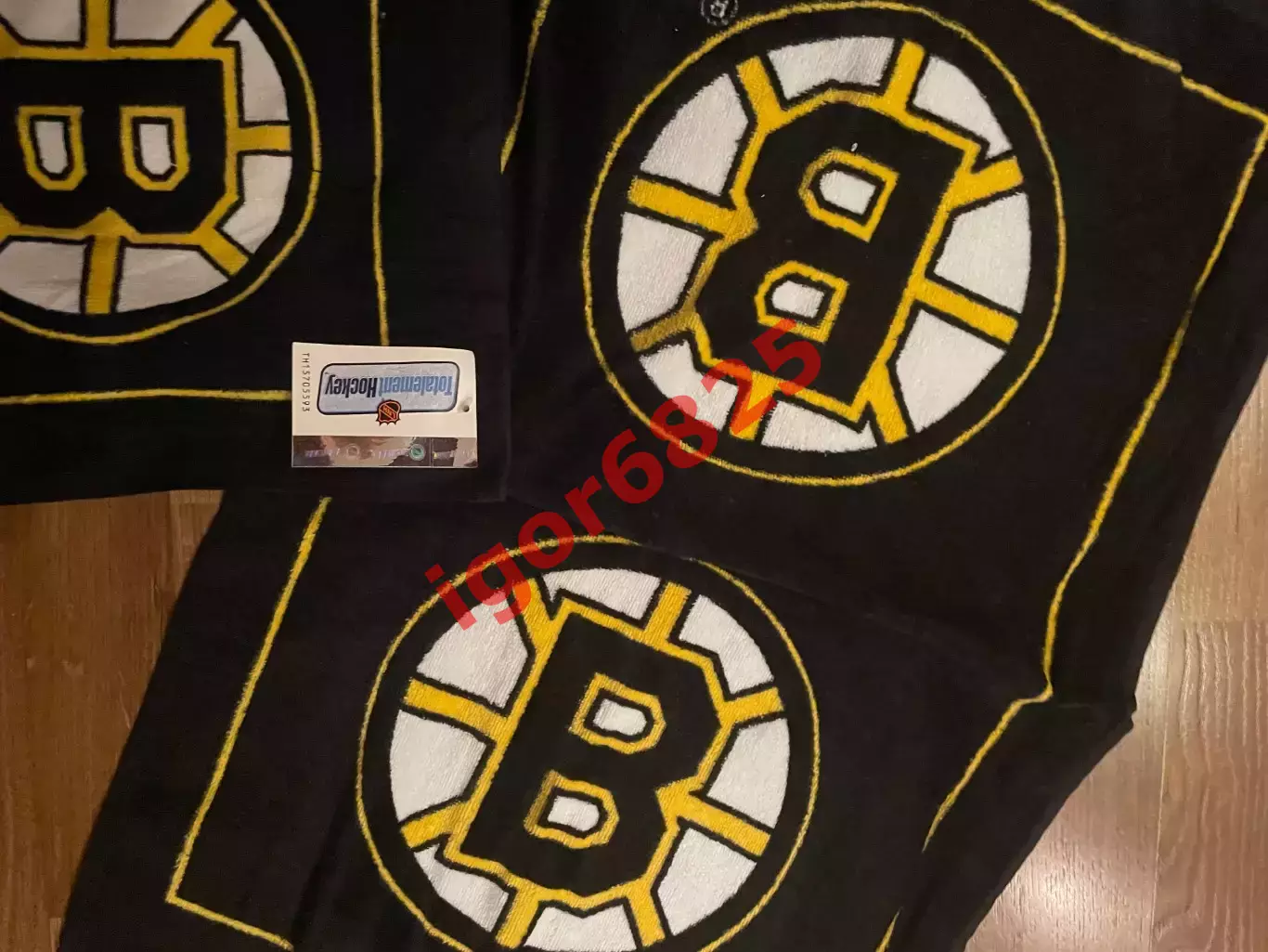 Хоккей. Набор два полотенца Бостон Брюинз НХЛ Boston Bruins NHL. 1