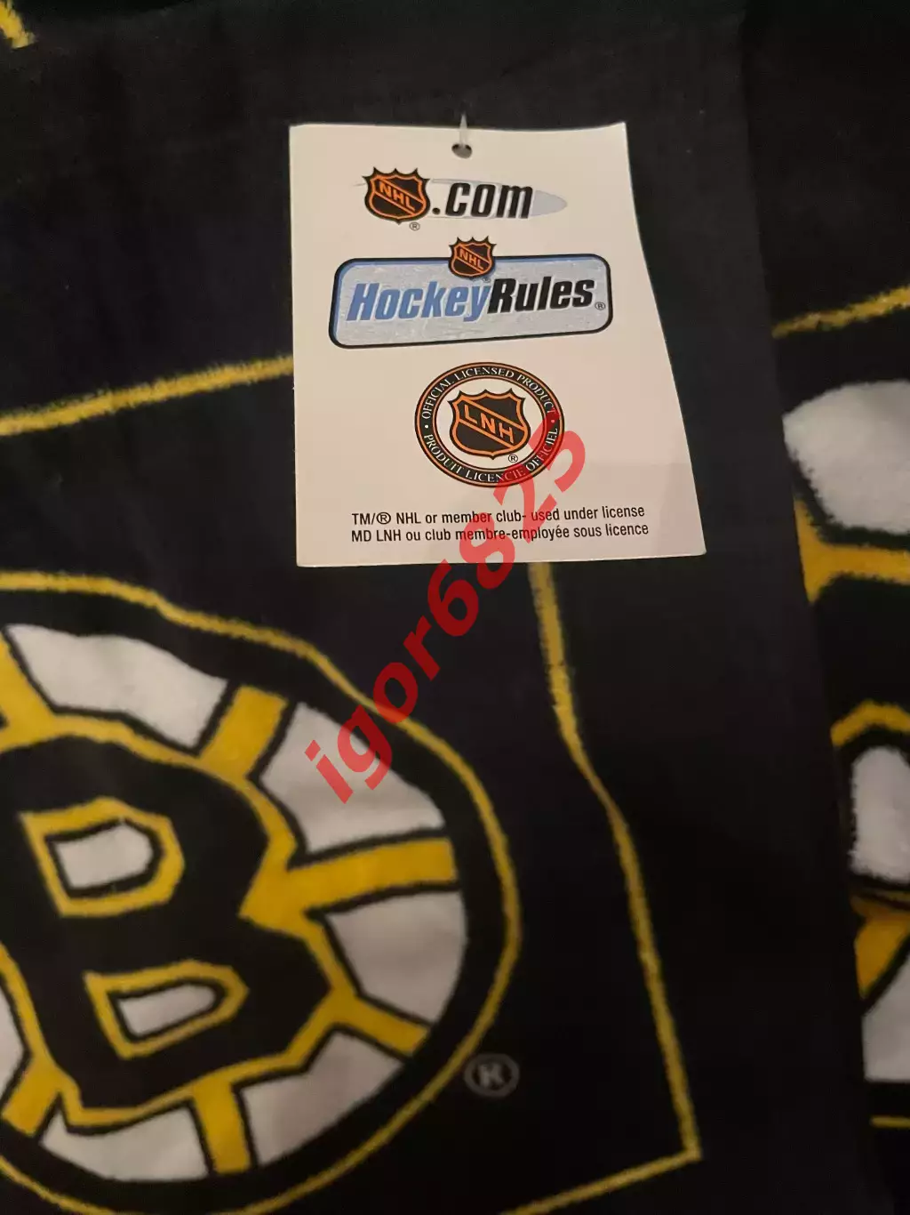 Хоккей. Набор два полотенца Бостон Брюинз НХЛ Boston Bruins NHL. 4
