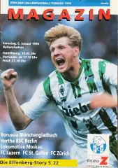 Турнир в зале 6 января 1996 г. Локомотив Москва, Боруссия, Люцерн, Герта, Цюрих