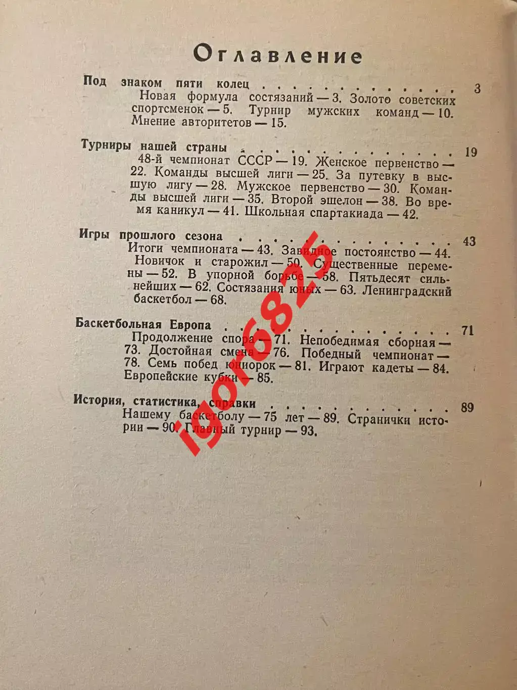 Баскетбол. Календарь-справочник Ленинград 1981. 2
