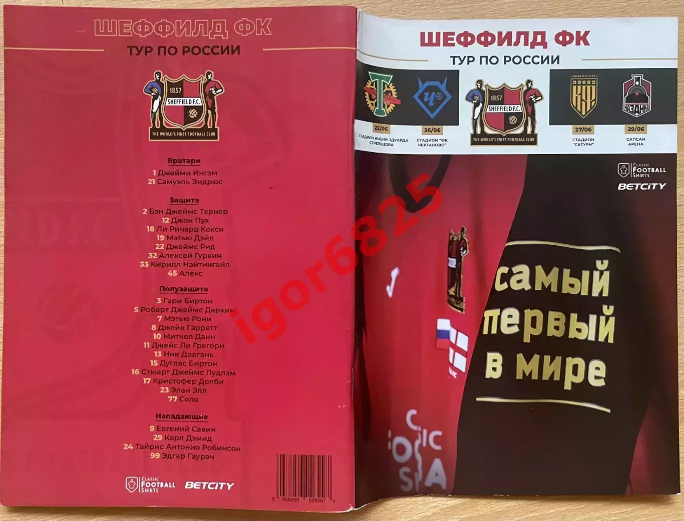ФК Шеффилд Тур по России июнь 2019 г. Торпедо Москва Чертаново Локомотив-Казанка 1