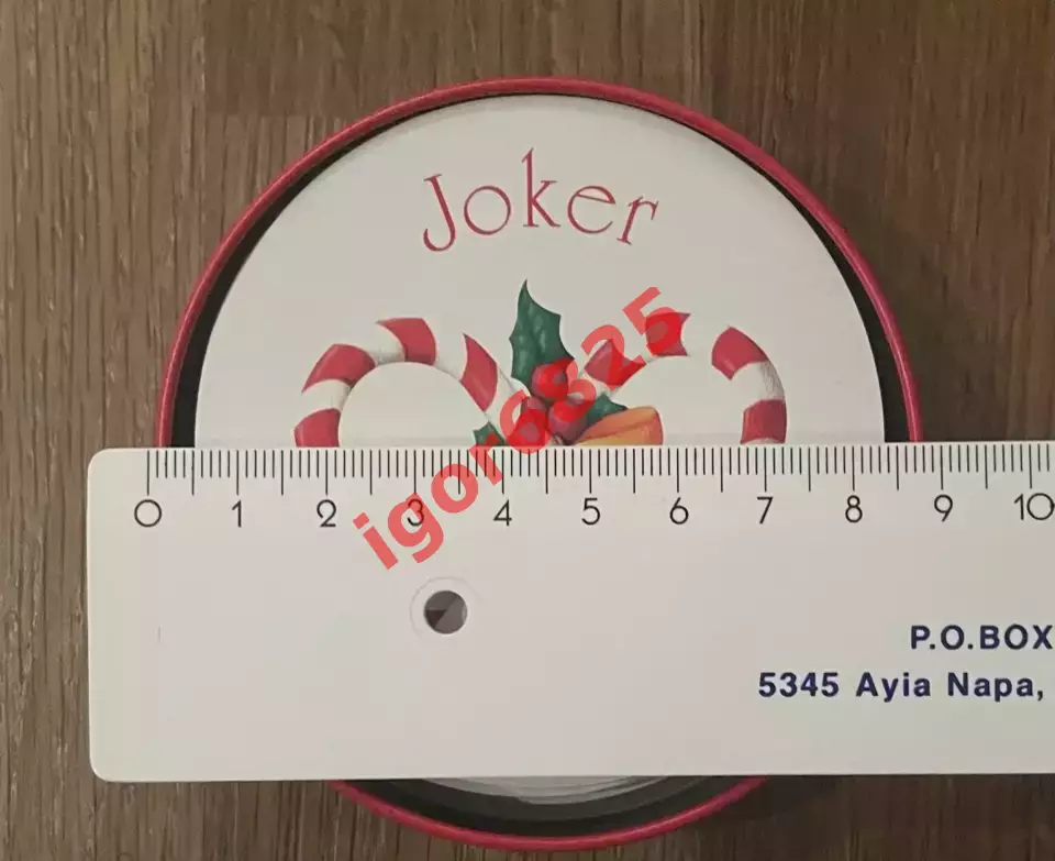 Винтажные круглые Игральные карты Рождественский венок Fundex Circle Cards 3