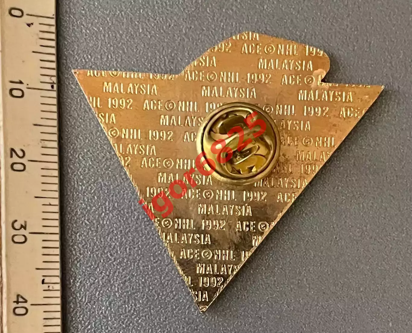 Знак Значок Питтсбург Пингвинз НХЛ Pittsburgh Penguins NHL 1992 Большой 4,5х4 см 3