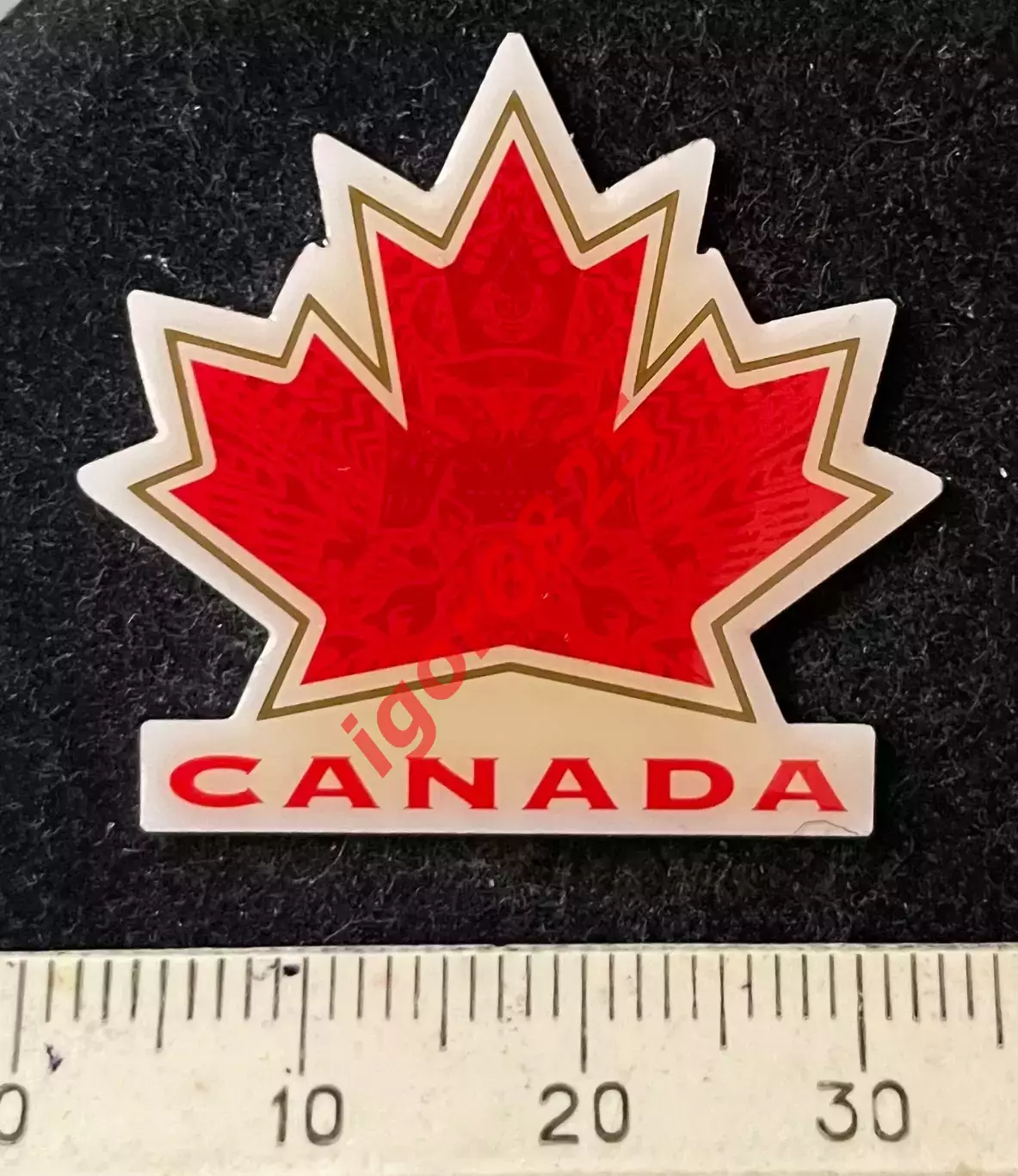 Хоккей Знак Значок Сборная Канада HOCKEY CANADA выпуск 2010 год размер 3,3х3 см. 1