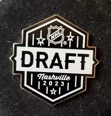 Хоккей Знак Значок Драфт НХЛ Нэшвилл 2023 DRAFT NHL Nashville, размер 3,2х3,1 см