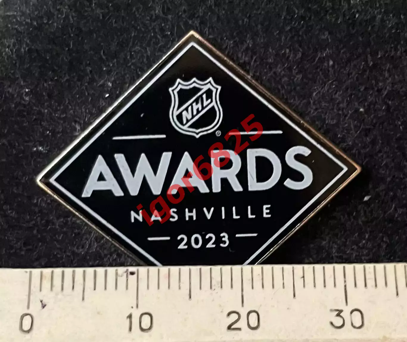 Хоккей Знак Значок НАГРАДЫ НХЛ Нэшвилл 2023 AWARDS NHL Nashville, 3,2х2,8 см. 1