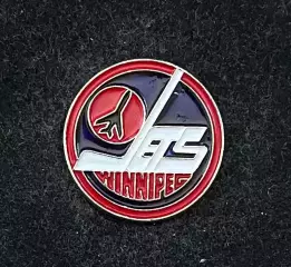 Хоккей. Знак Значок Виннипег Джетс НХЛ Winnipeg Jets NHL, размер 2 см.