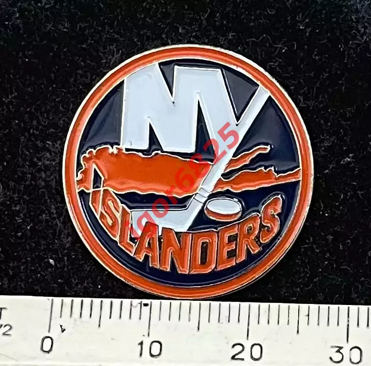 Хоккей. Знак Значок Нью-Йорк Айлендерс НХЛ New York Islanders NHL размер 2,6 см. 1