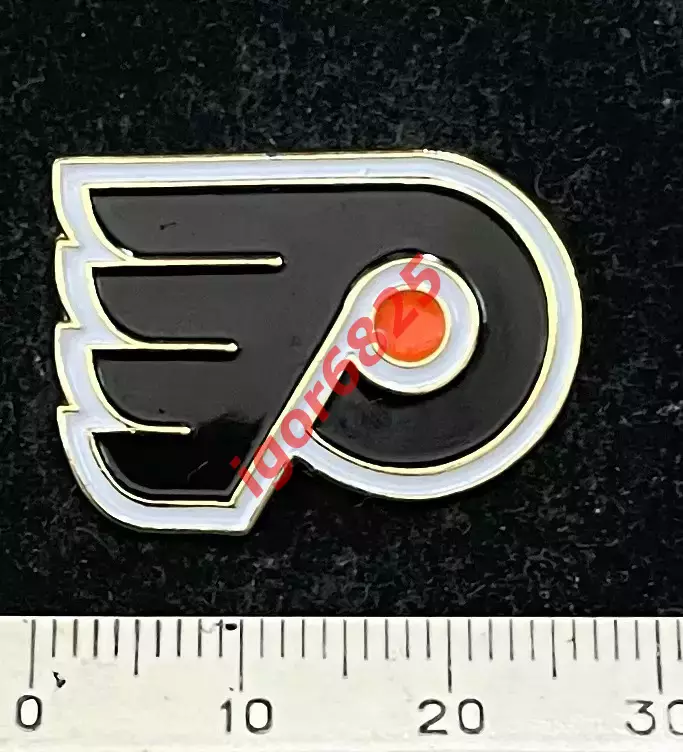 Знак Значок Филадельфия Флайерз НХЛ Philadelphia Flyers NHL, размер 2,6х1,8 см. 1