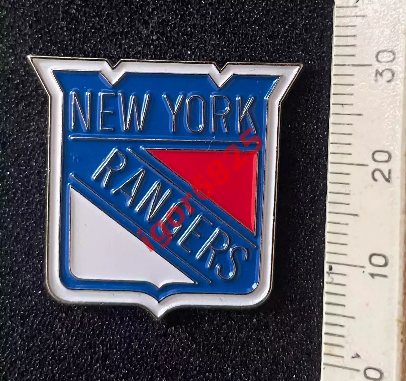 Хоккей Знак Значок Нью-Йорк Рейнджерс НХЛ New York Rangers NHL размер 3х2,7 см. 2