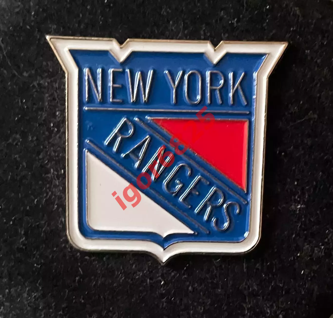 Хоккей Знак Значок Нью-Йорк Рейнджерс НХЛ New York Rangers NHL размер 2,6х2,5 см