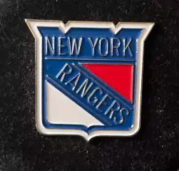 Хоккей Знак Значок Нью-Йорк Рейнджерс НХЛ New York Rangers NHL размер 2,6х2,5 см