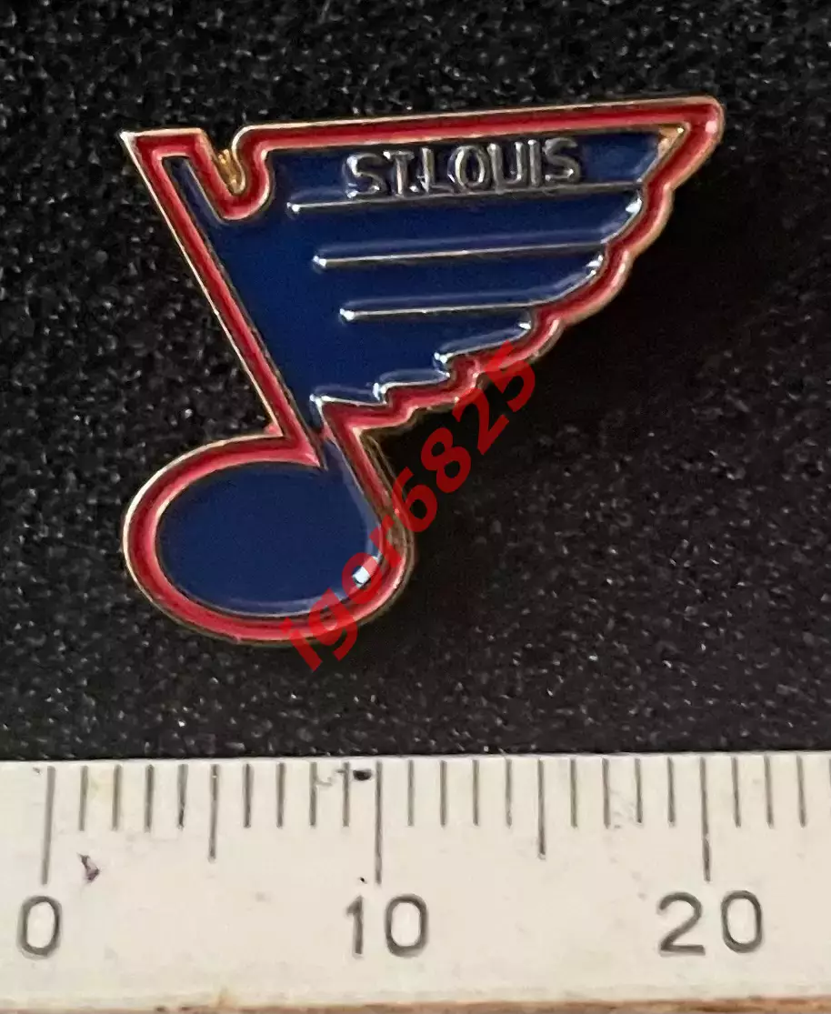 Хоккей. Знак Значок. Сент-Луис Блюз НХЛ. St. Louis Blues NHL, размер 1,9х1,6 см. 1