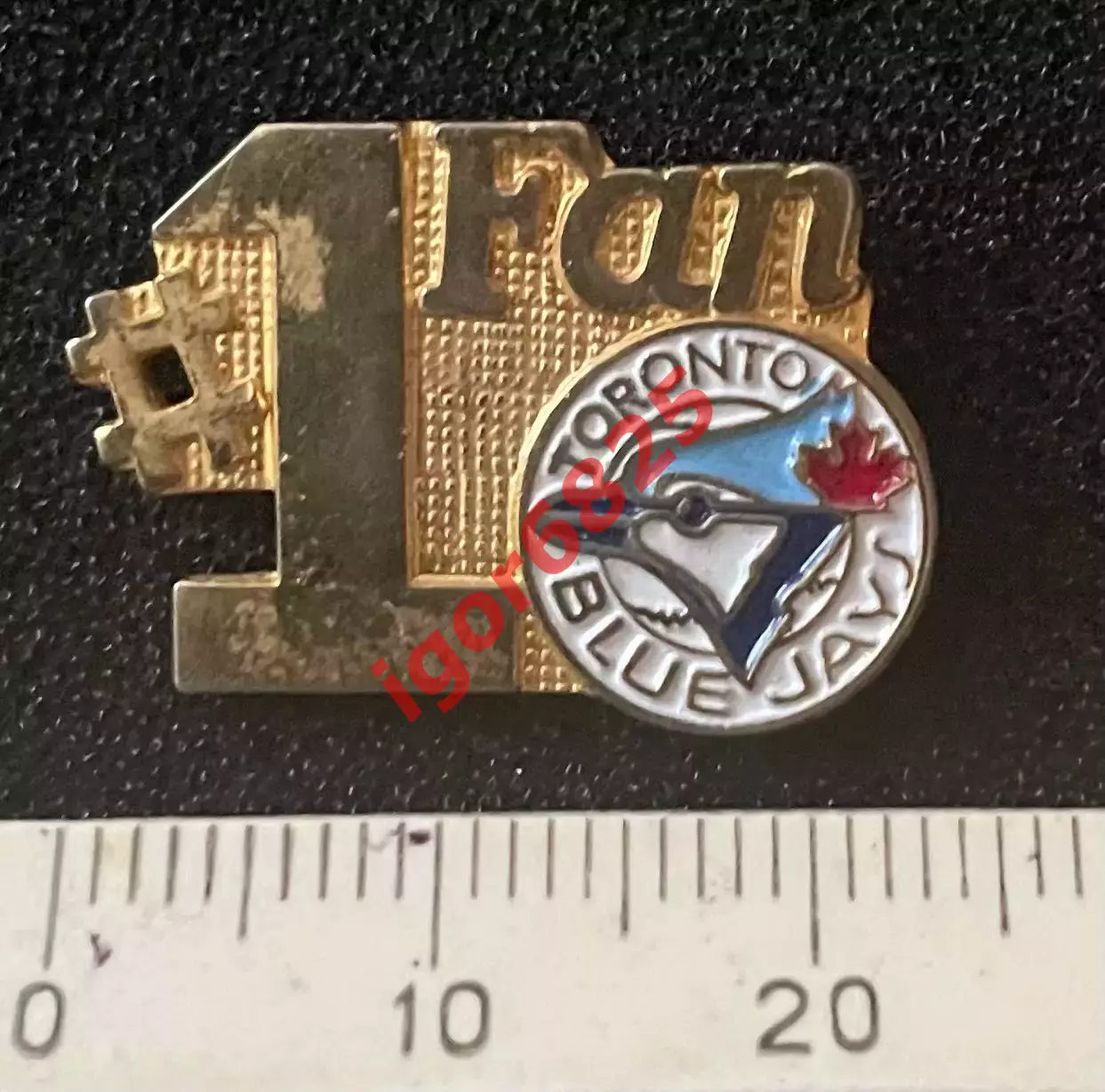 Бейсбол. Знак Значок Торонто Блю Джейс Toronto Blue Jays MBL #1 Fan. 1987-88 г. 1