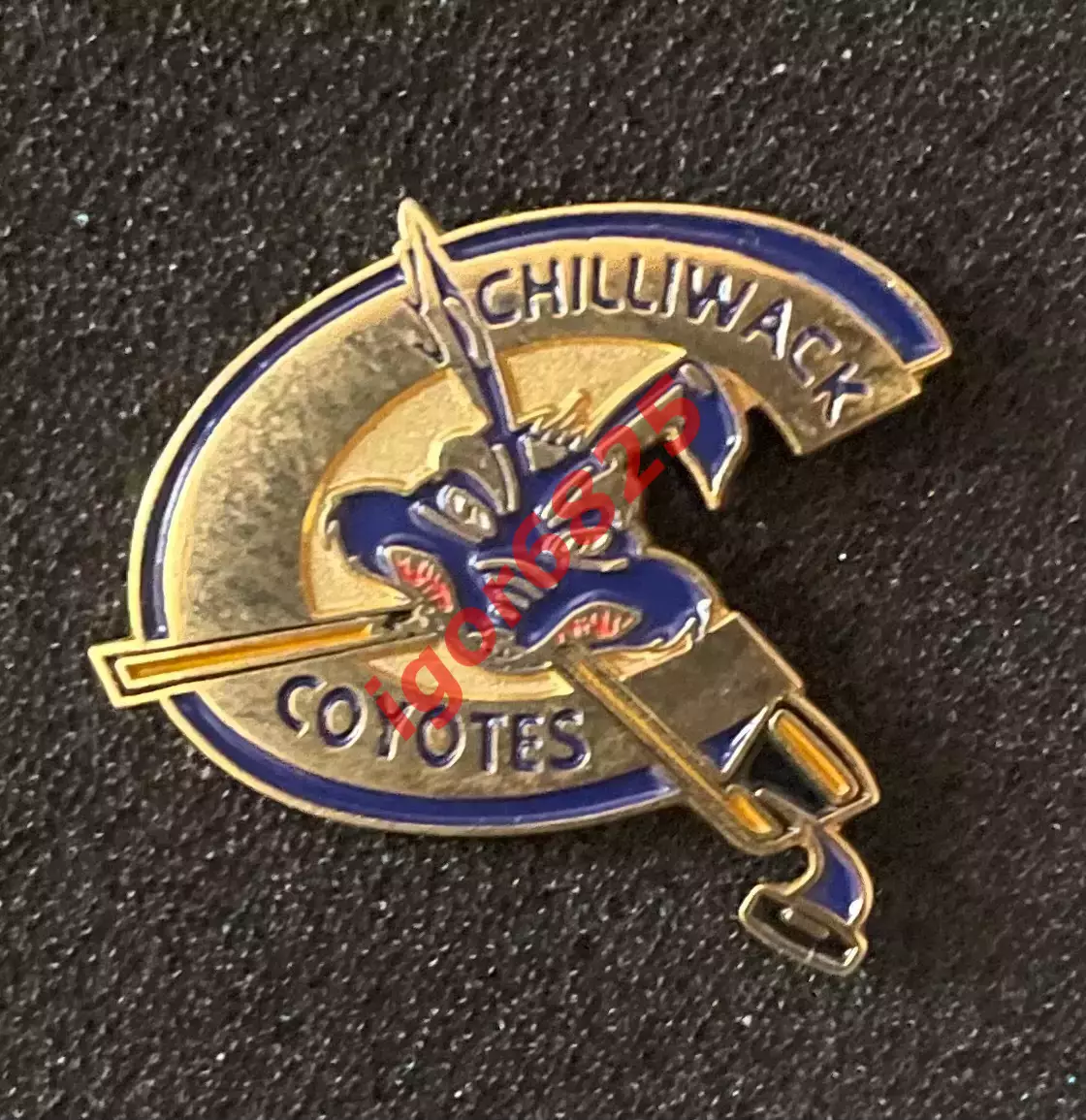 Хоккей. Знак Значок Хоккейный клуб Койоты Chilliwack Coyotes Canada.