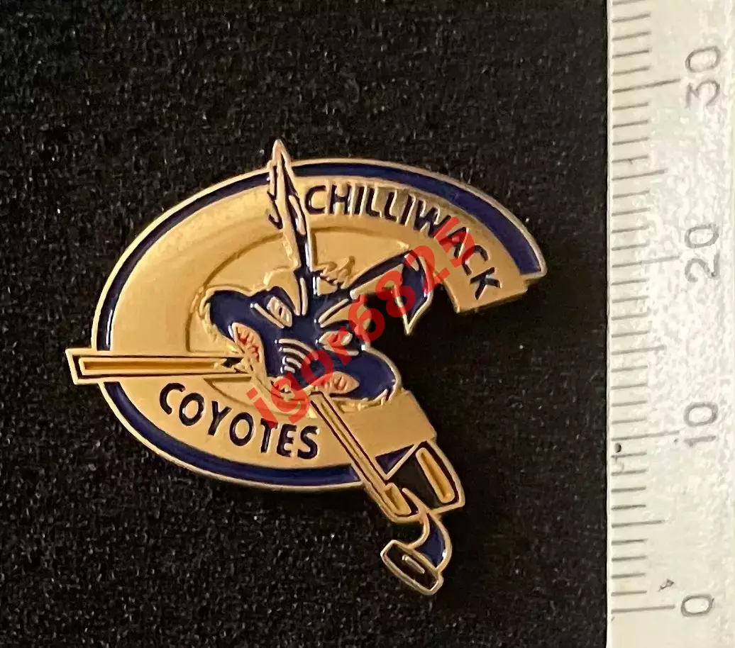 Хоккей. Знак Значок Хоккейный клуб Койоты Chilliwack Coyotes Canada. 3