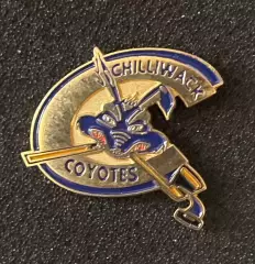 Хоккей. Знак Значок Хоккейный клуб Койоты Chilliwack Coyotes Canada.