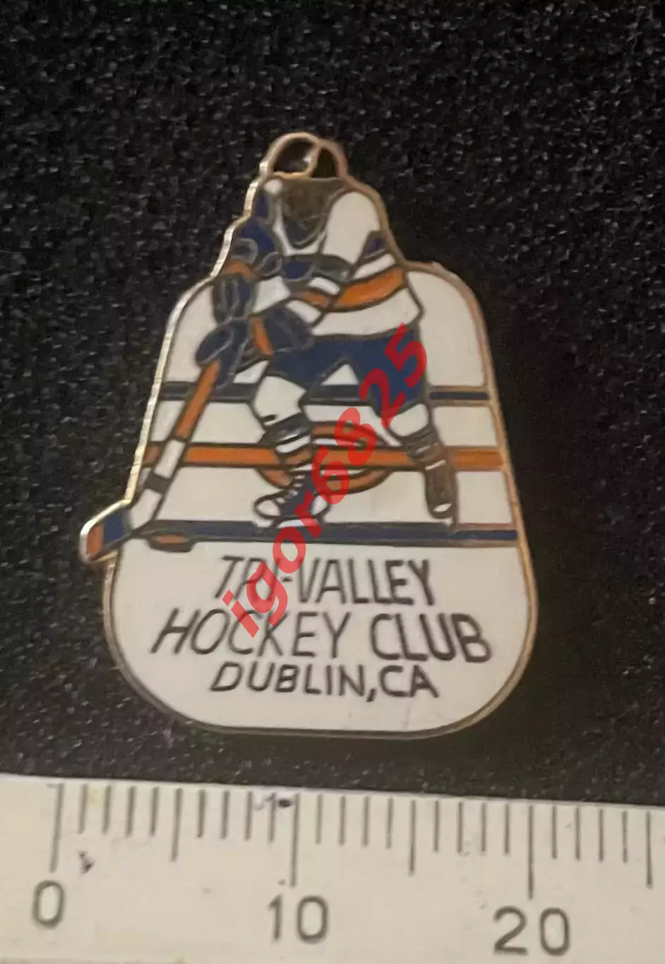 Хоккей. Знак Значок Хоккейный клуб Tri-Valley Hockey Club, California, USA. 1