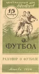 Разговор о футболе. 15 января 1954 года. Латышев Качалин Г.Федотов Семичастный