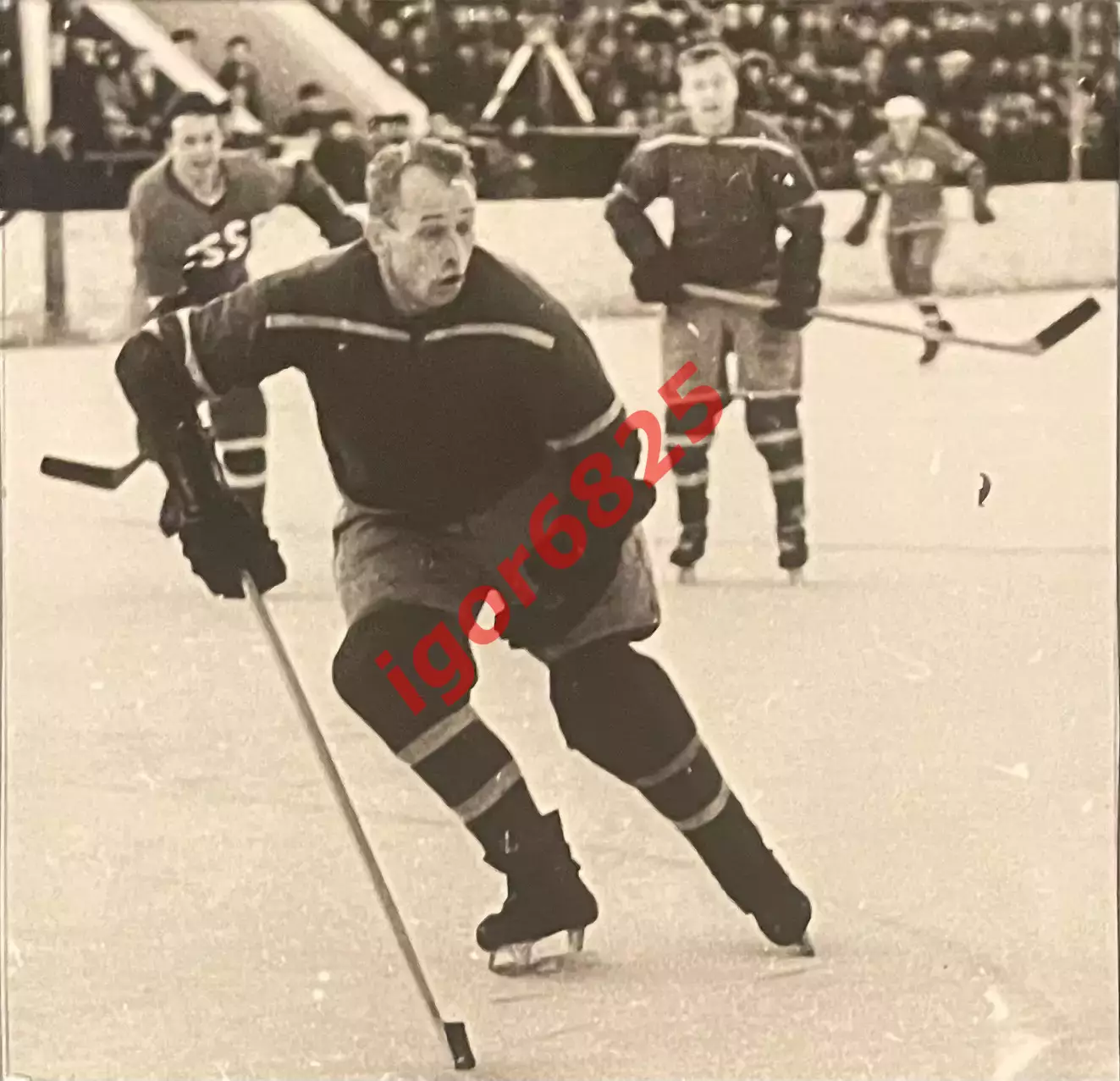 Хоккей. Оригинальная фотография Николай Сологубов ЦСК МО (ЦСКА) сборная СССР