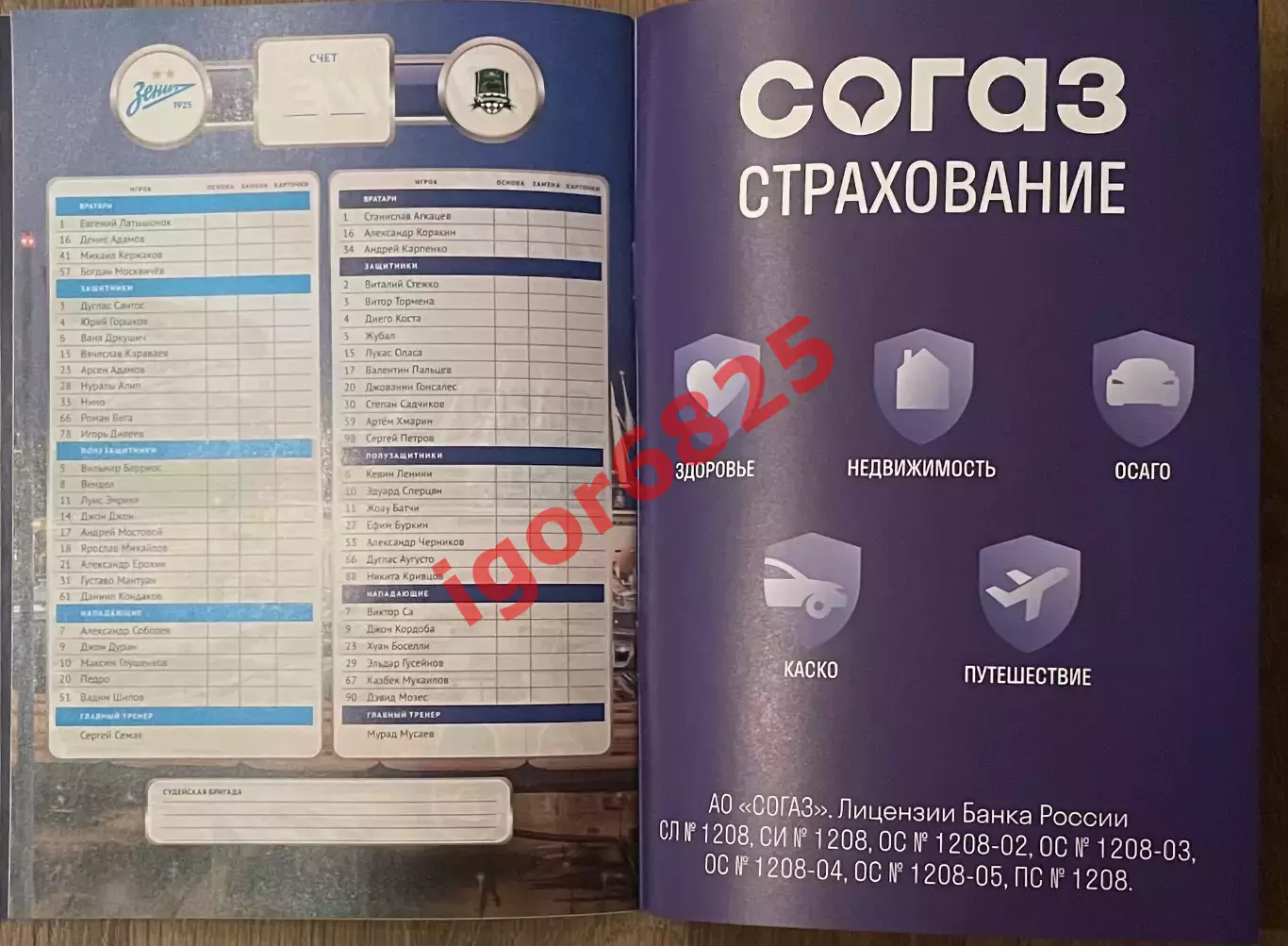 Зенит Санкт-Петербург - Краснодар 12 апреля 2026 года. Чемпионат России 2