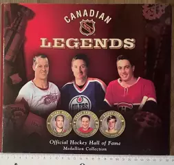 Хоккей. Набор медальонов Канадские легенды НХЛ 2004 Hockey Hall of Fame NHL
