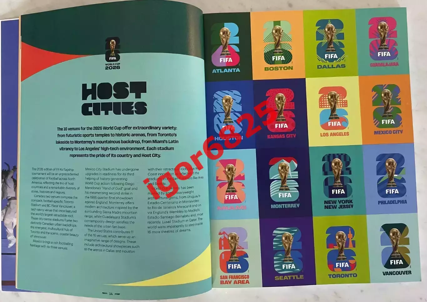 Чемпионат Мира по футболу 2026. США, Канада, Мексика. Официальная программа FIFA 1