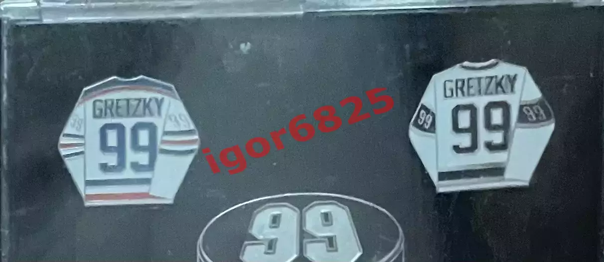 Хоккей Уэйн Гретцки Wayne Gretzky набор значков «The Great One» NHL Upper Deck 2
