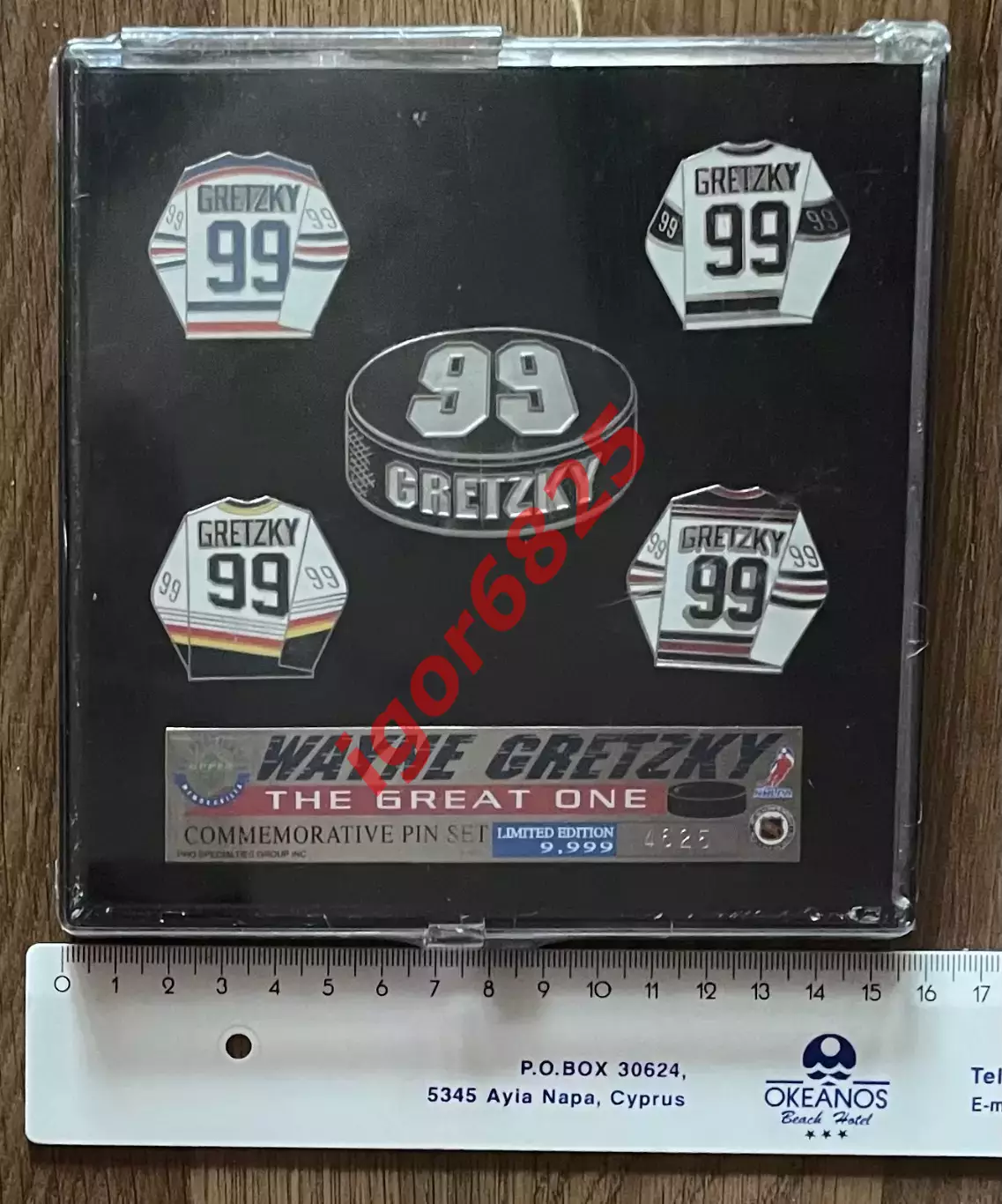 Хоккей Уэйн Гретцки Wayne Gretzky набор значков «The Great One» NHL Upper Deck 3